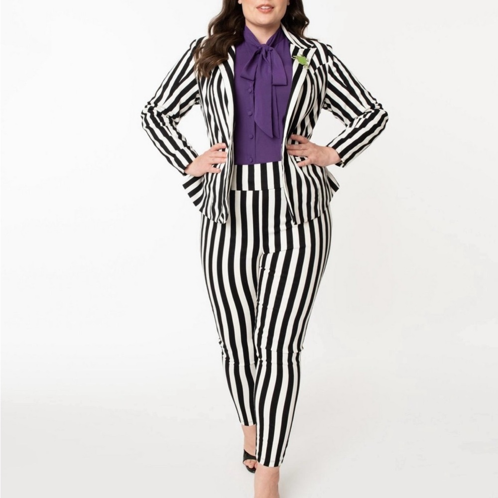 Unique Vintage Striped Beetlejuice Pants